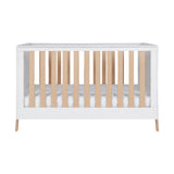 Tutti Bambini Fuori 2 Piece Nursery Furniture Set with Cot Bed & Dresser - White / Light Oak