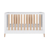Tutti Bambini Fuori 3 Piece Nursery Furniture Set with Cot Bed, Dresser & Wardrobe - White / Light Oak