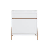 Tutti Bambini Fuori 3 Piece Nursery Furniture Set with Cot Bed, Dresser & Wardrobe - White / Light Oak