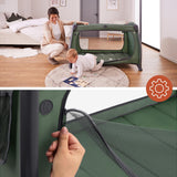 Hauck Play N Relax Centre Travel Cot - Olive Green 6