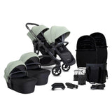 iCandy Orange 4 Complete Twin Pushchair Bundle with Accessories - Pistachio