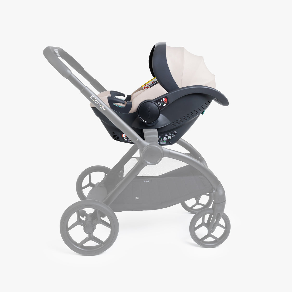 iCandy Cocoon 360 Car Seat & ISOFIX Base - Sandstone