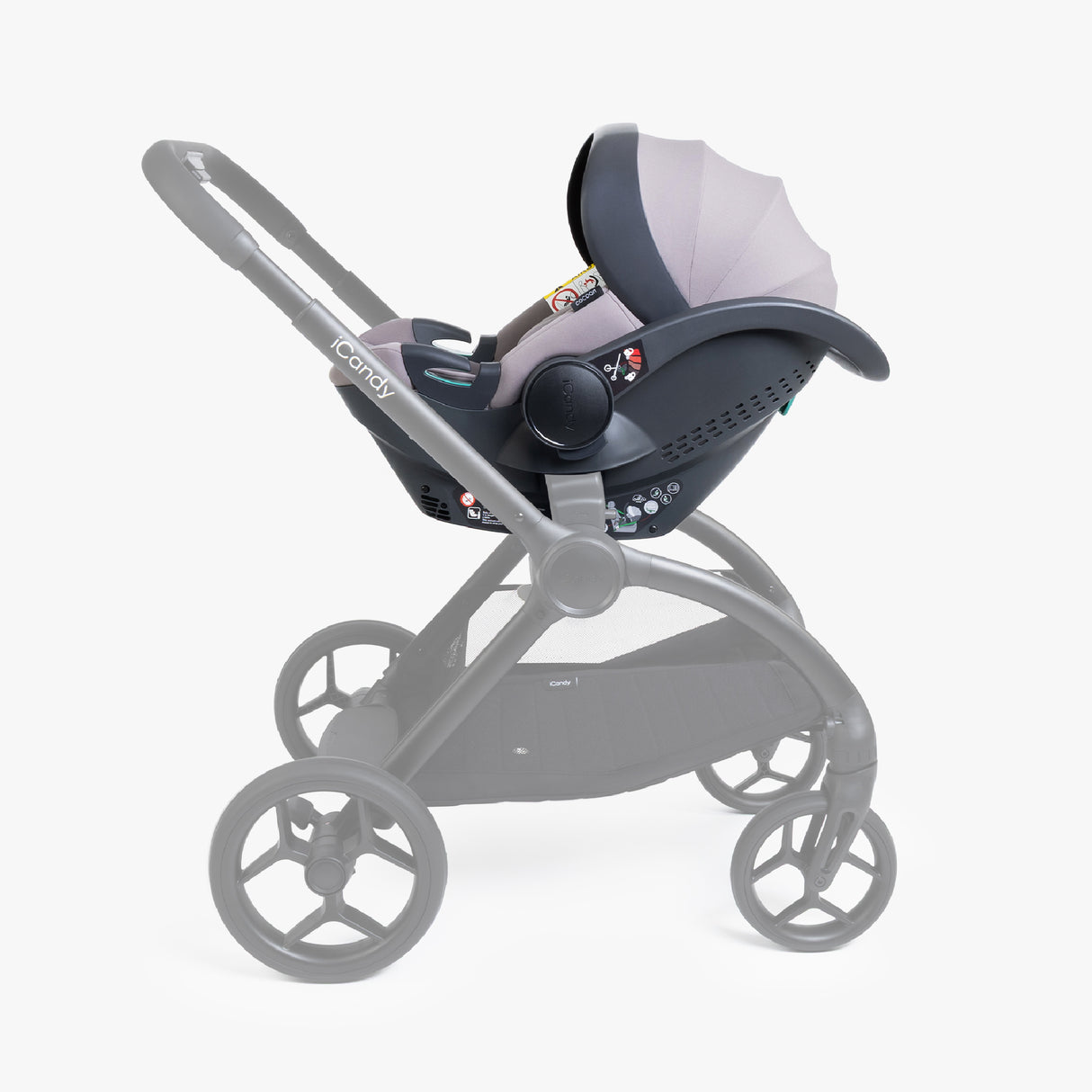 iCandy Cocoon 360 Car Seat & ISOFIX Base - Storm Grey