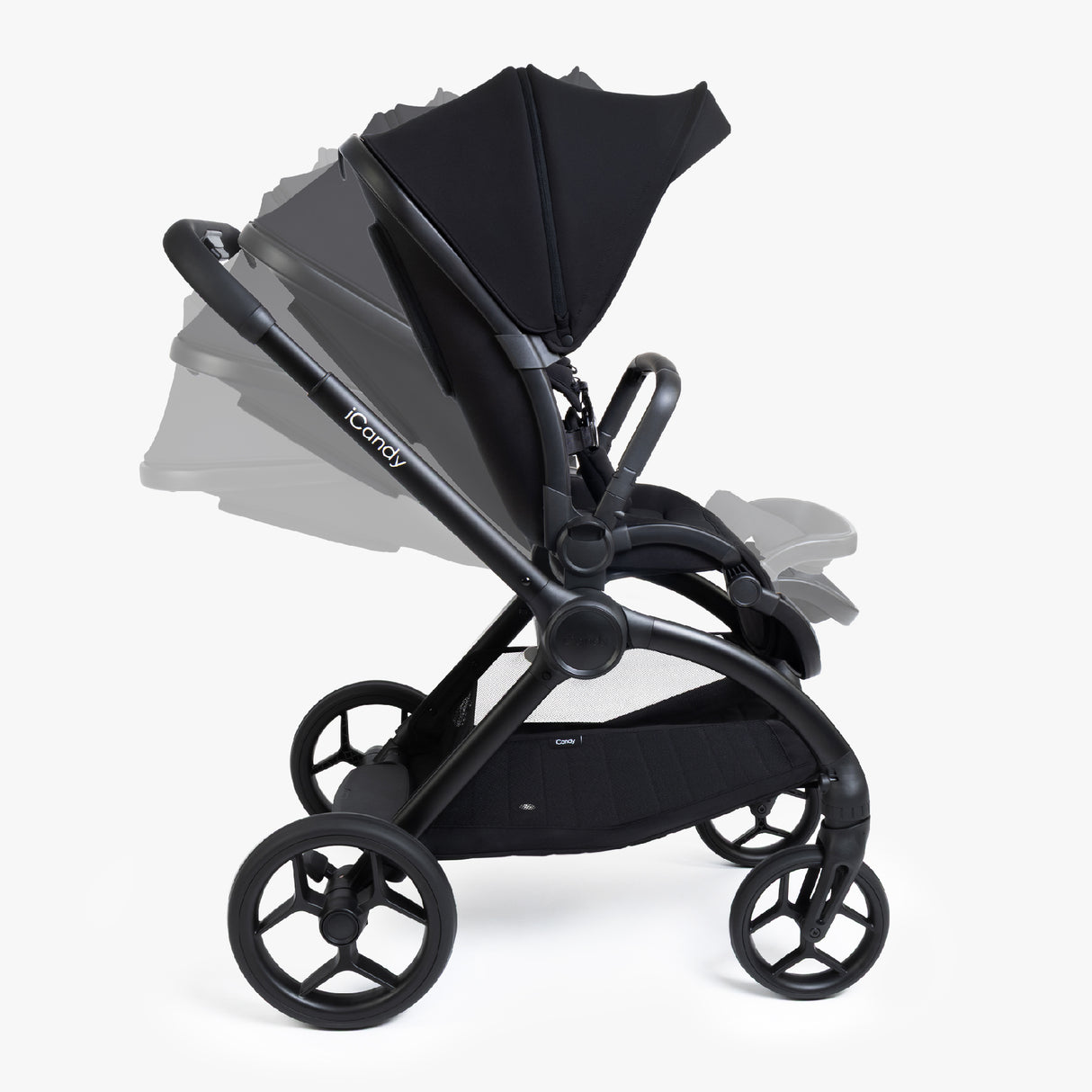 iCandy Core 2 Travel System with Cocoon 360 Car Seat and ISOFIX Base  - Black