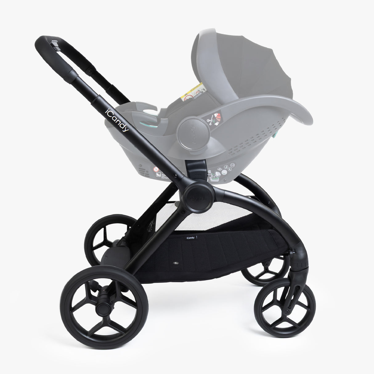 iCandy Core 2 Travel System with Cocoon 360 Car Seat and ISOFIX Base  - Black