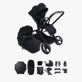 iCandy Core 2 Travel System with Cocoon 360 Car Seat and ISOFIX Base  - Black