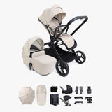 iCandy Core 2 Travel System with Cocoon 360 Car Seat and ISOFIX Base  - Sandstone