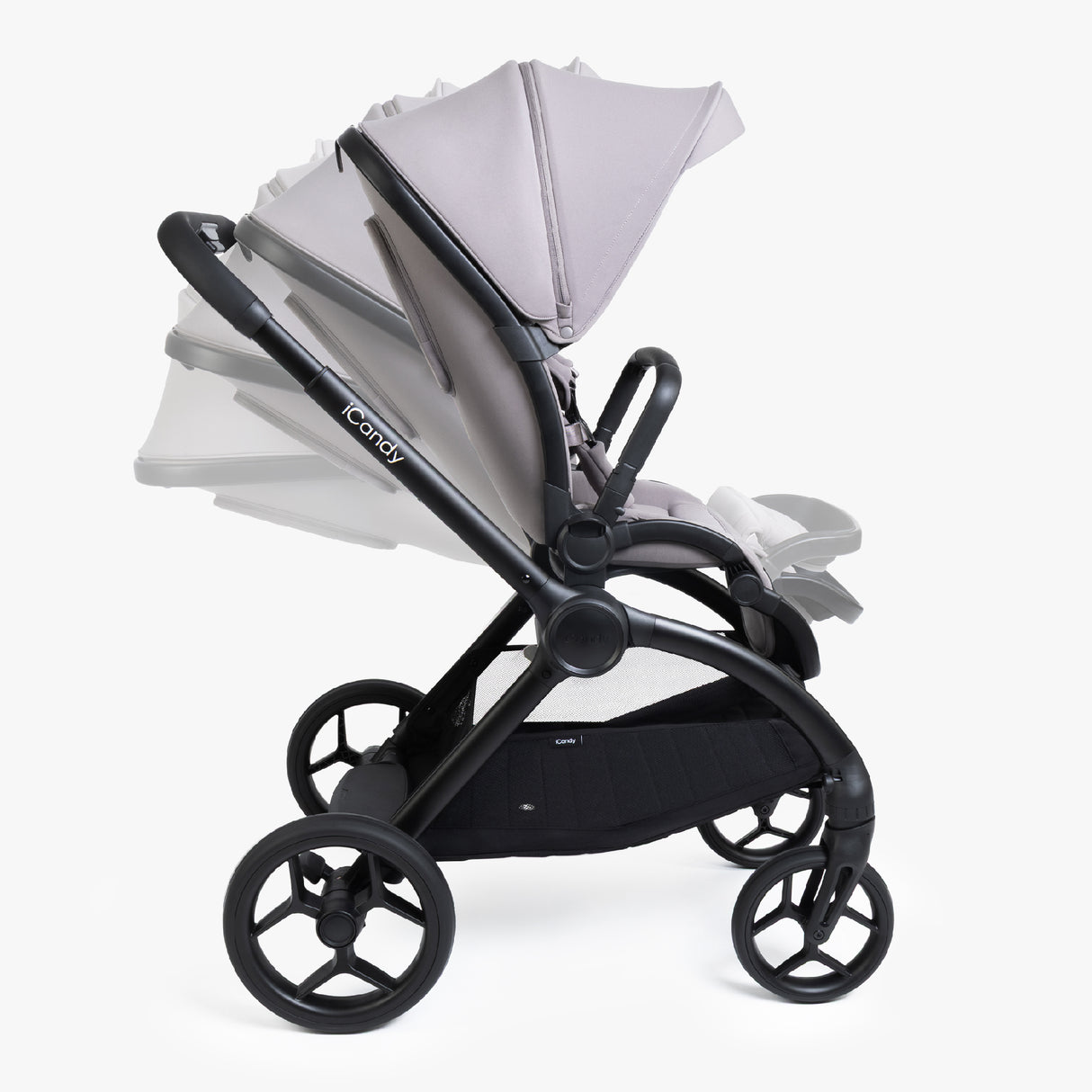 iCandy Core 2 Travel System with Cocoon 360 Car Seat and ISOFIX Base  - Storm Grey