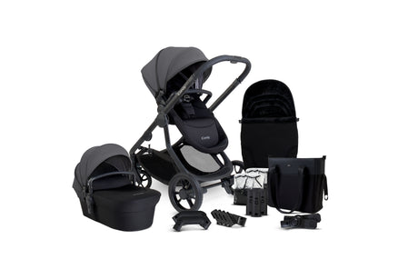 iCandy Orange 4 Single to Double Pushchair Bundle with Accessories - Fossil