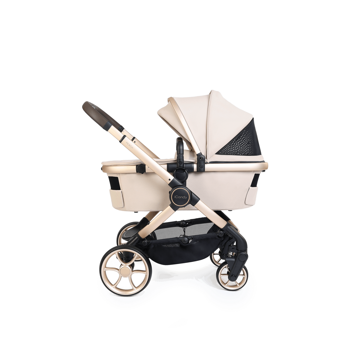 iCandy Peach 8 Editions Complete Bundle with Cocoon 360 and ISOFIX Base - Biscotti/Sandstone