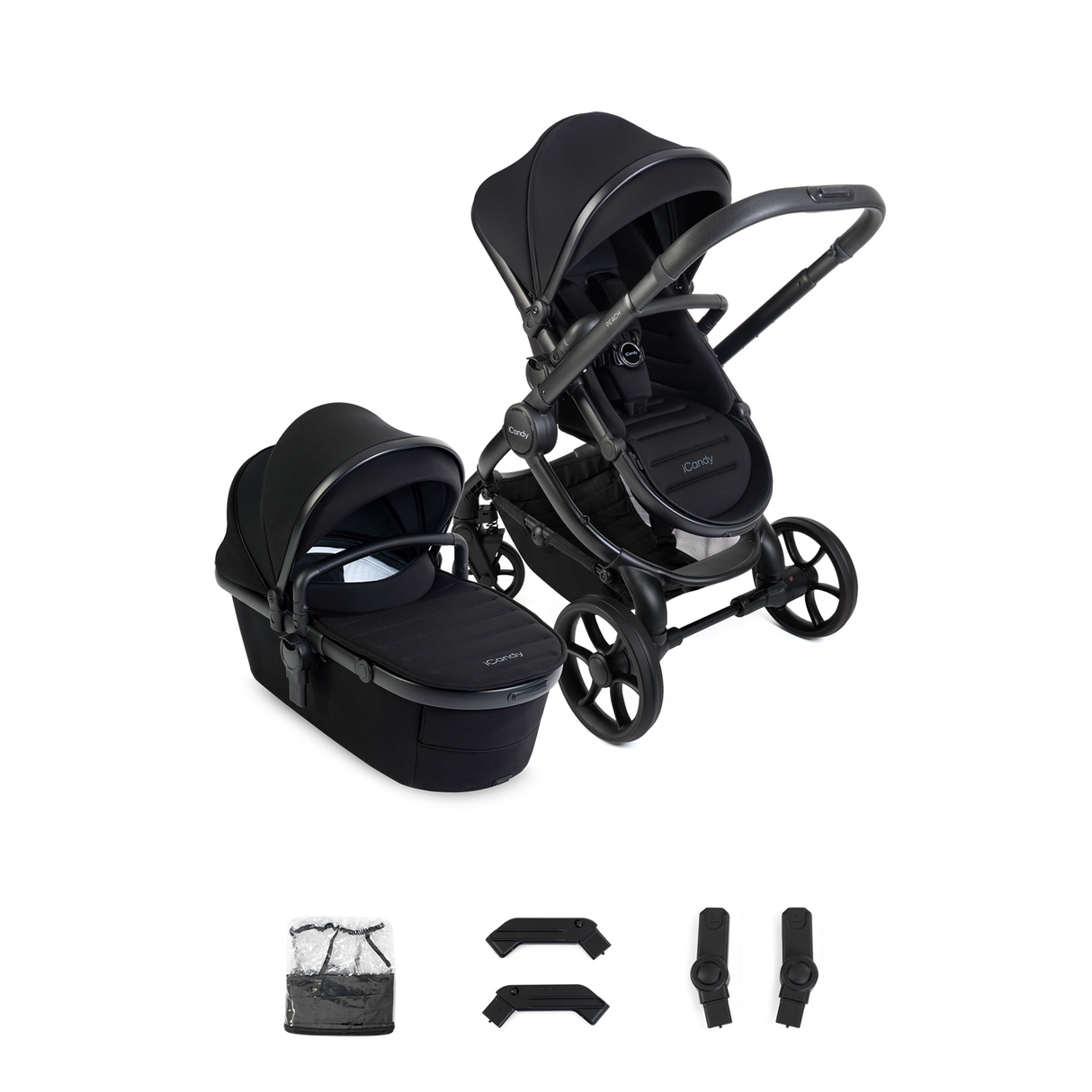 iCandy Peach 8 Pushchair & Carrycot Combo - Black