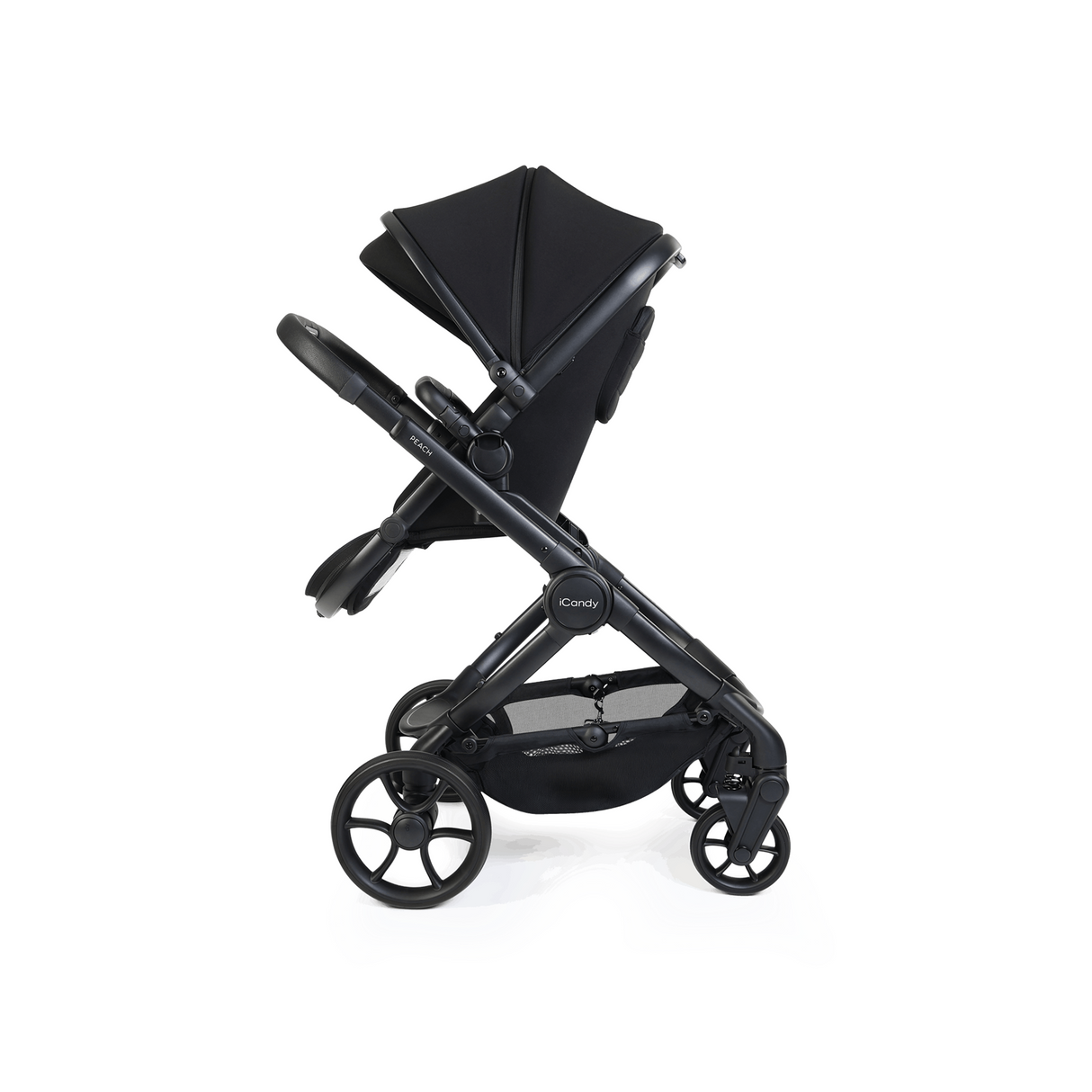 iCandy Peach 8 Complete Double Bundle with Cocoon 360 and ISOFIX Base - Black