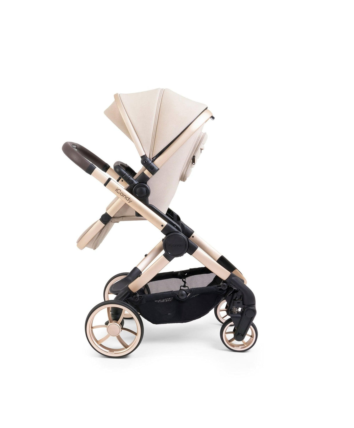 iCandy Peach 7 Complete Travel System with BeSafe Go Beyond and ISOFIX Base - Biscotti