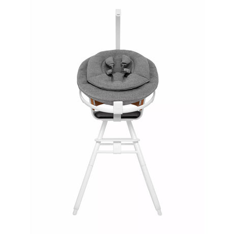 iCandy MiChair Complete All in One Highchair Bundle with Newborn Rocker - White & Flint