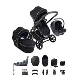 iCandy Peach 8 Complete Bundle with Cocoon 360 and ISOFIX Base - Black