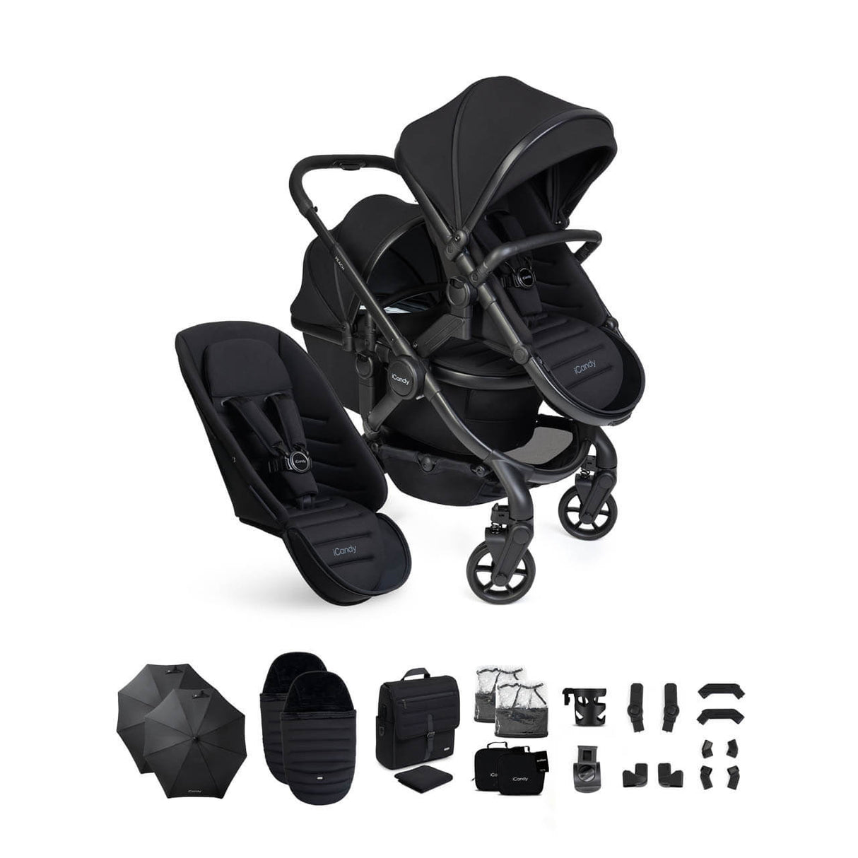 iCandy Peach 8 Complete Double Bundle - Black