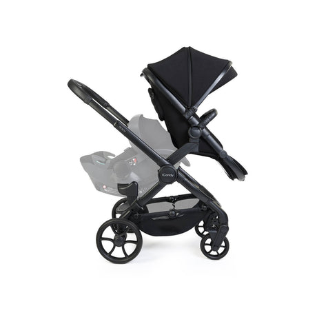 iCandy Peach 8 Complete Double Bundle with Cocoon 360 and ISOFIX Base - Black