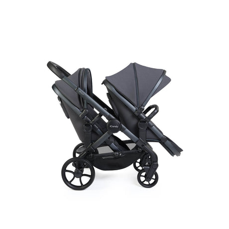 iCandy Peach 8 Complete Double Bundle with Cocoon 360 and ISOFIX Base - Grey