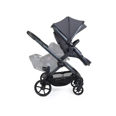 iCandy Peach 8 Complete Double Bundle with Cocoon 360 and ISOFIX Base - Grey