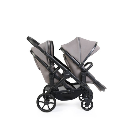 iCandy Peach 8 Complete Double Bundle with Cocoon 360 and ISOFIX Base - Porcini