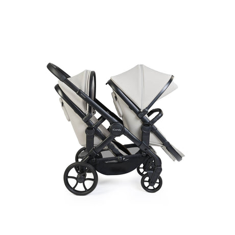 iCandy Peach 8 Complete Double Bundle with Cocoon 360 and ISOFIX Base - Taupe
