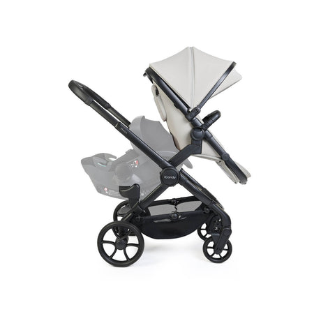 iCandy Peach 8 Complete Double Bundle with Cocoon 360 and ISOFIX Base - Taupe