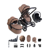 iCandy Peach 8 Editions Complete Bundle with Cocoon 360 and ISOFIX Base - Coco/Black