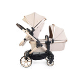 iCandy Peach 8 Editions Complete Double Bundle with Cocoon 360 and ISOFIX Base - Biscotti