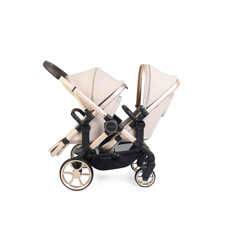 iCandy Peach 8 Editions Complete Double Bundle with Cocoon 360 and ISOFIX Base - Biscotti