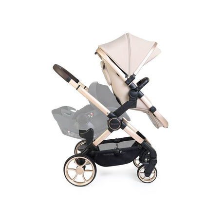 iCandy Peach 8 Editions Complete Double Bundle with Cocoon 360 and ISOFIX Base - Biscotti