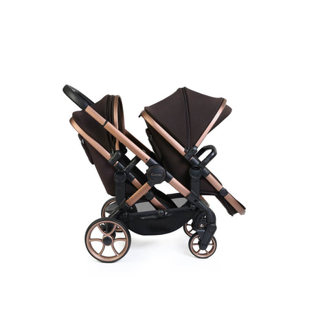 iCandy Peach 8 Editions Complete Double Bundle with Cocoon 360 and ISOFIX Base - Pecan