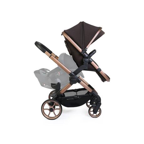 iCandy Peach 8 Editions Complete Double Bundle with Cocoon 360 and ISOFIX Base - Pecan