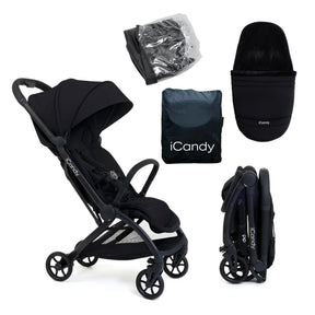 iCandy Pip Stroller & Footmuff - Black 1