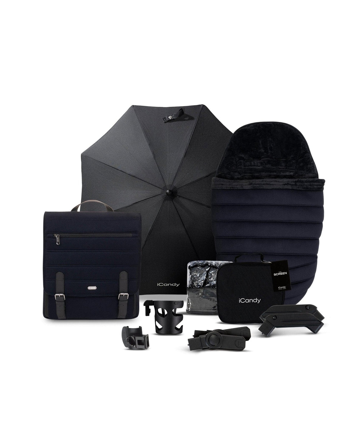 iCandy Peach 7 Complete Travel System with BeSafe Go Beyond and ISOFIX Base - Black Edition
