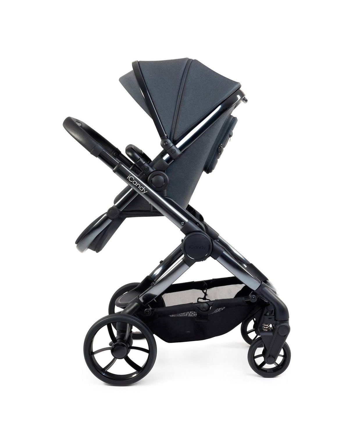 iCandy Peach 7 Complete Travel System with Maxi Cosi Pebble Pro 2 and ISOFIX Base - Dark Grey
