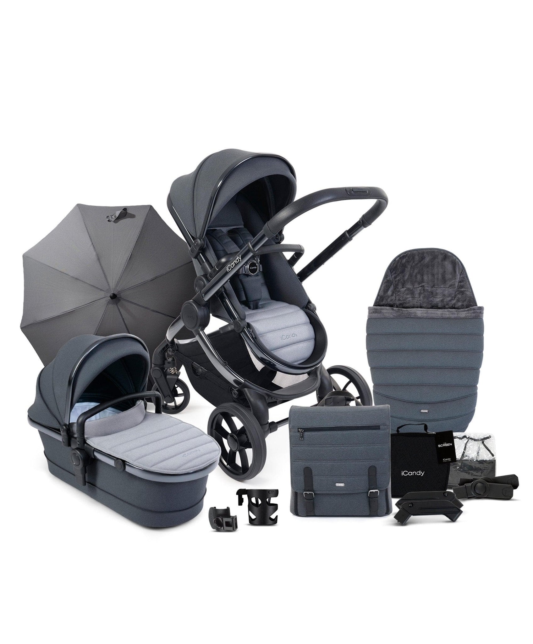 7 Complete Pushchair Bundle Truffle Phantom