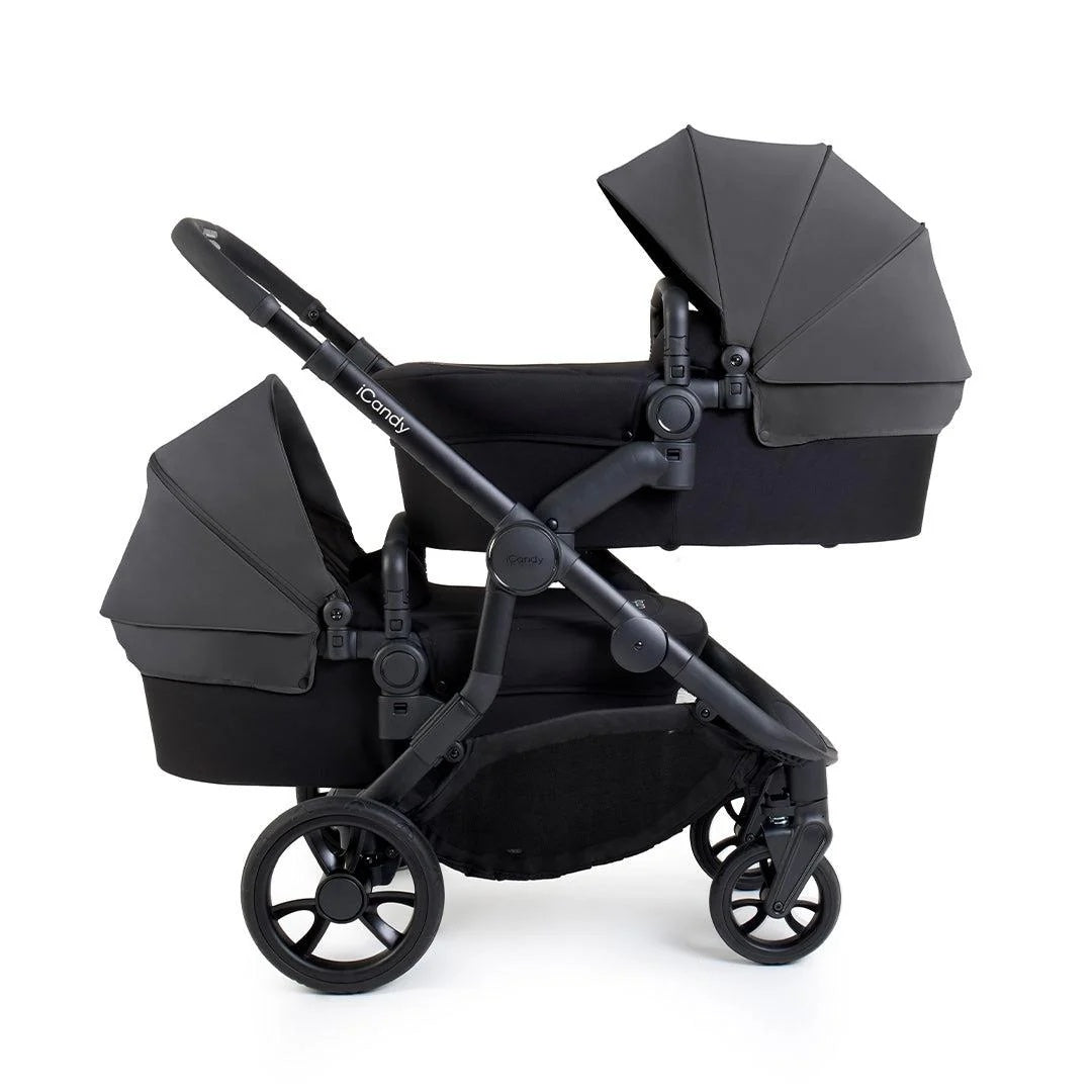 iCandy Orange 4 Complete Twin Pushchair Bundle with Accessories - Fossil