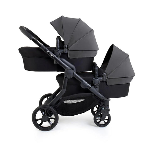 iCandy Orange 4 Complete Twin Pushchair Bundle with Accessories - Fossil