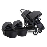 iCandy Orange 4 Complete Twin Pushchair Bundle with Accessories - Fossil