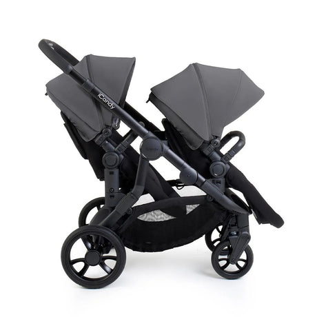 iCandy Orange 4 Complete Twin Pushchair Bundle with Accessories - Fossil