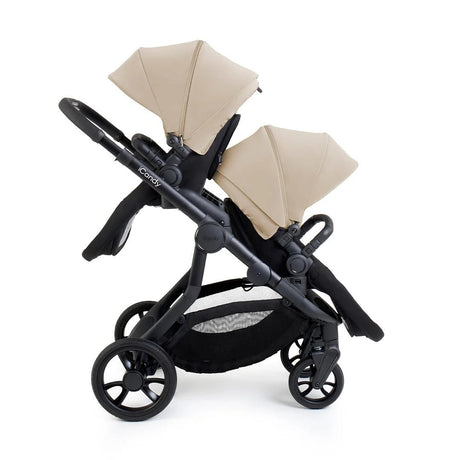 iCandy Orange 4 Complete Twin Pushchair Bundle with Accessories - Latte