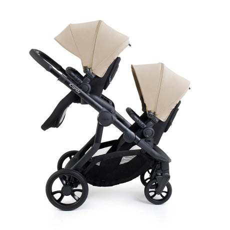 iCandy Orange 4 Complete Twin Pushchair Bundle with Accessories - Latte
