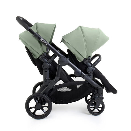iCandy Orange 4 Complete Twin Pushchair Bundle with Accessories - Pistachio