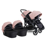 iCandy Orange 4 Complete Twin Pushchair Bundle with Accessories - Rose