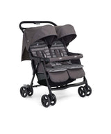 Joie Aire Twin Double Stroller with Footmuffs - Dark Pewter