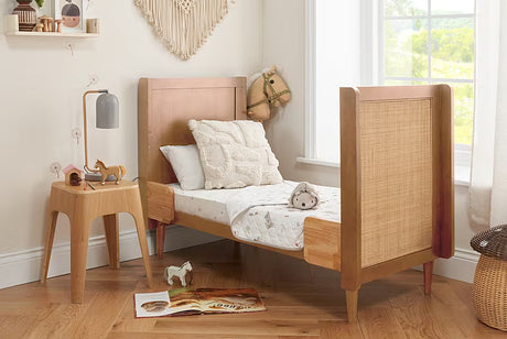 Tutti Bambini Japandi Mini Cot Bed - Light Oak