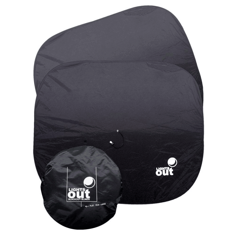 LightsOut Pop-Up Window Blackout Blinds - 2 Pack 1
