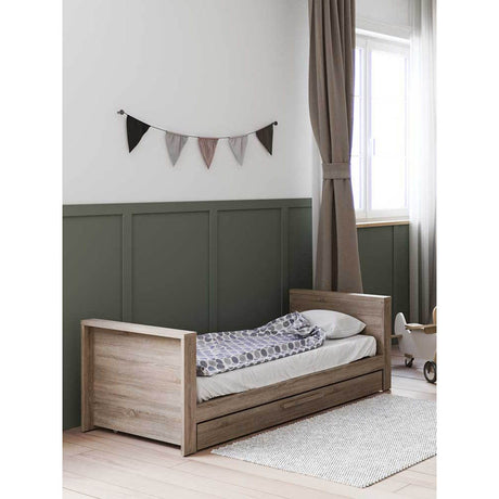 Little Acorns Ellesmere Cot Bed with Under Drawer - Truffle Oak