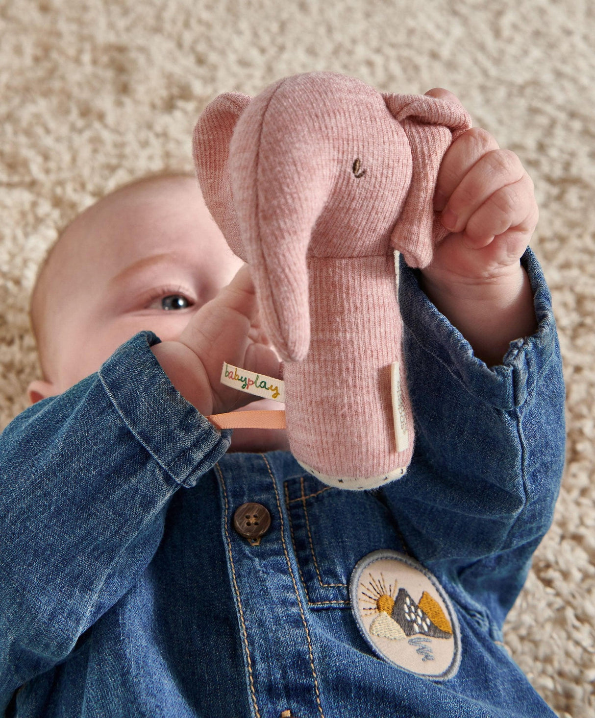 Mamas & Papas Mini Rattle - Elephant