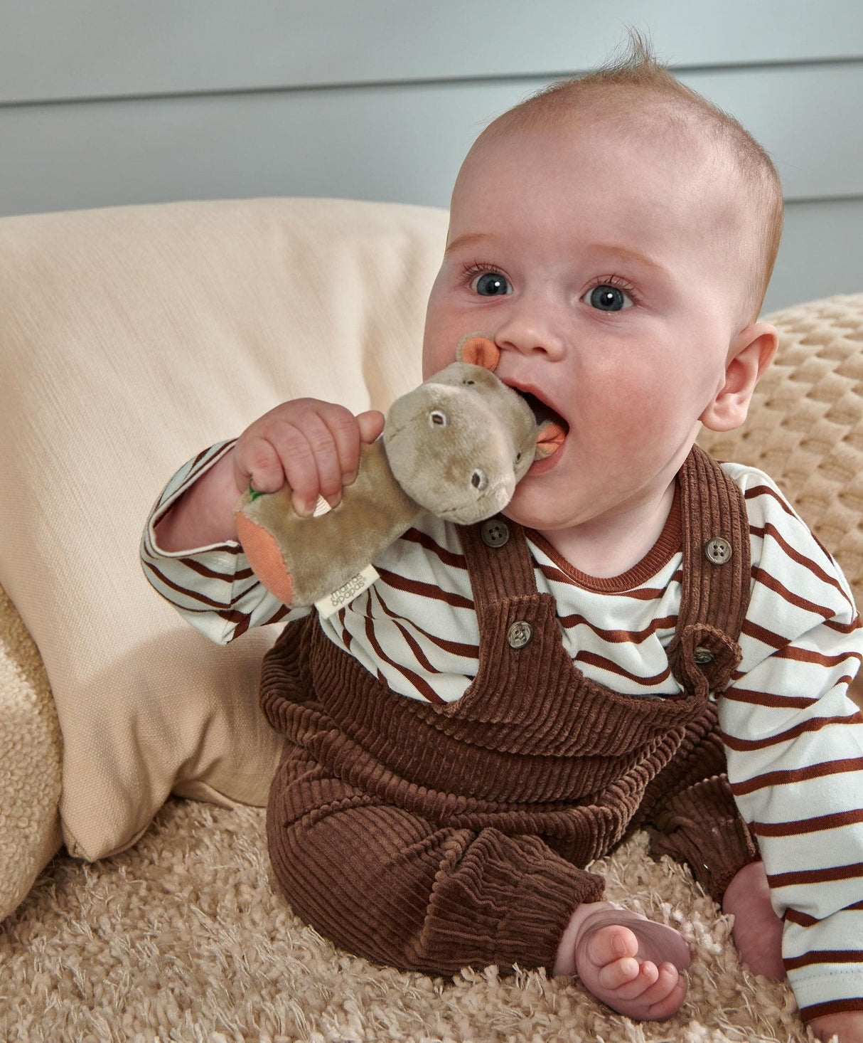 Mamas & Papas Mini Rattle - Hippo